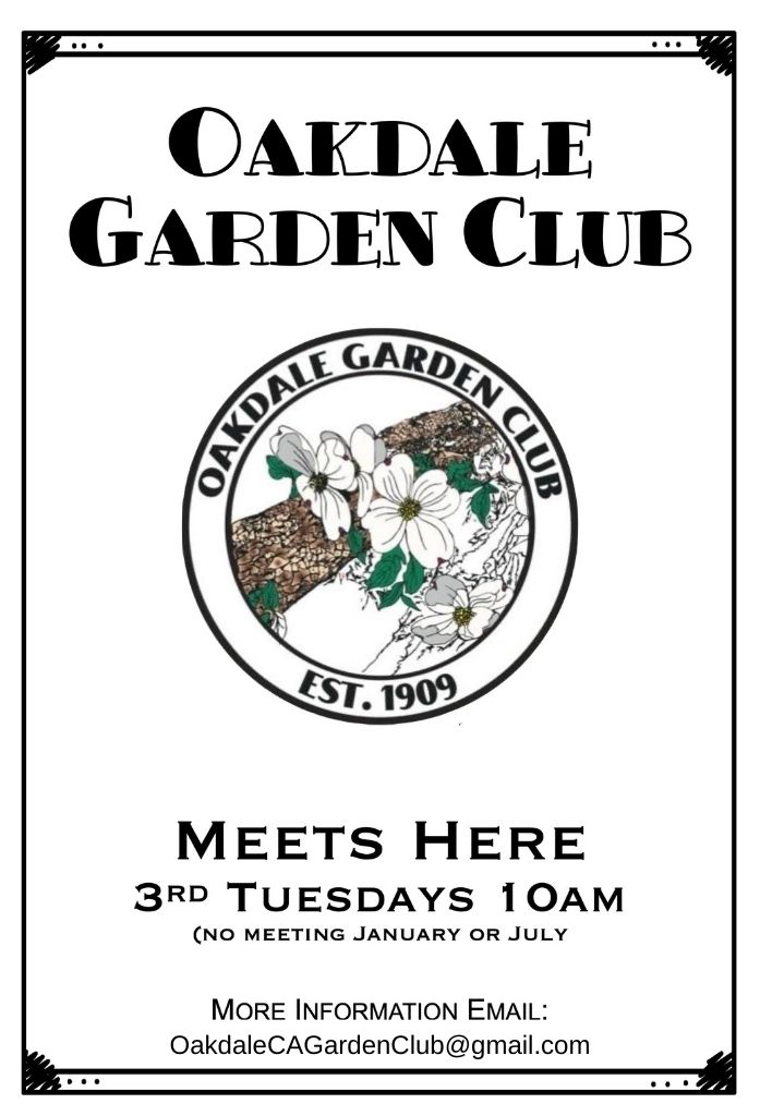 Oakdale Garden Club Flyer